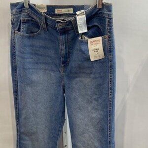 NWT Levis 726 Flare Jeans Womens 10x30W Blue High Rise Flare Medium Wash